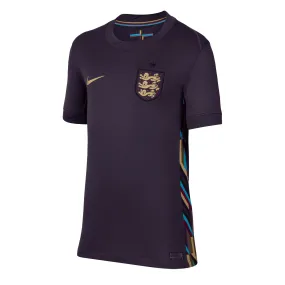 Nike Kids England 2024/25 Away Jersey Dark Raisin/Sesame