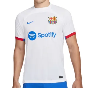 Nike Men's FC Barcelona 2023/24 Away Jersey White/Blue