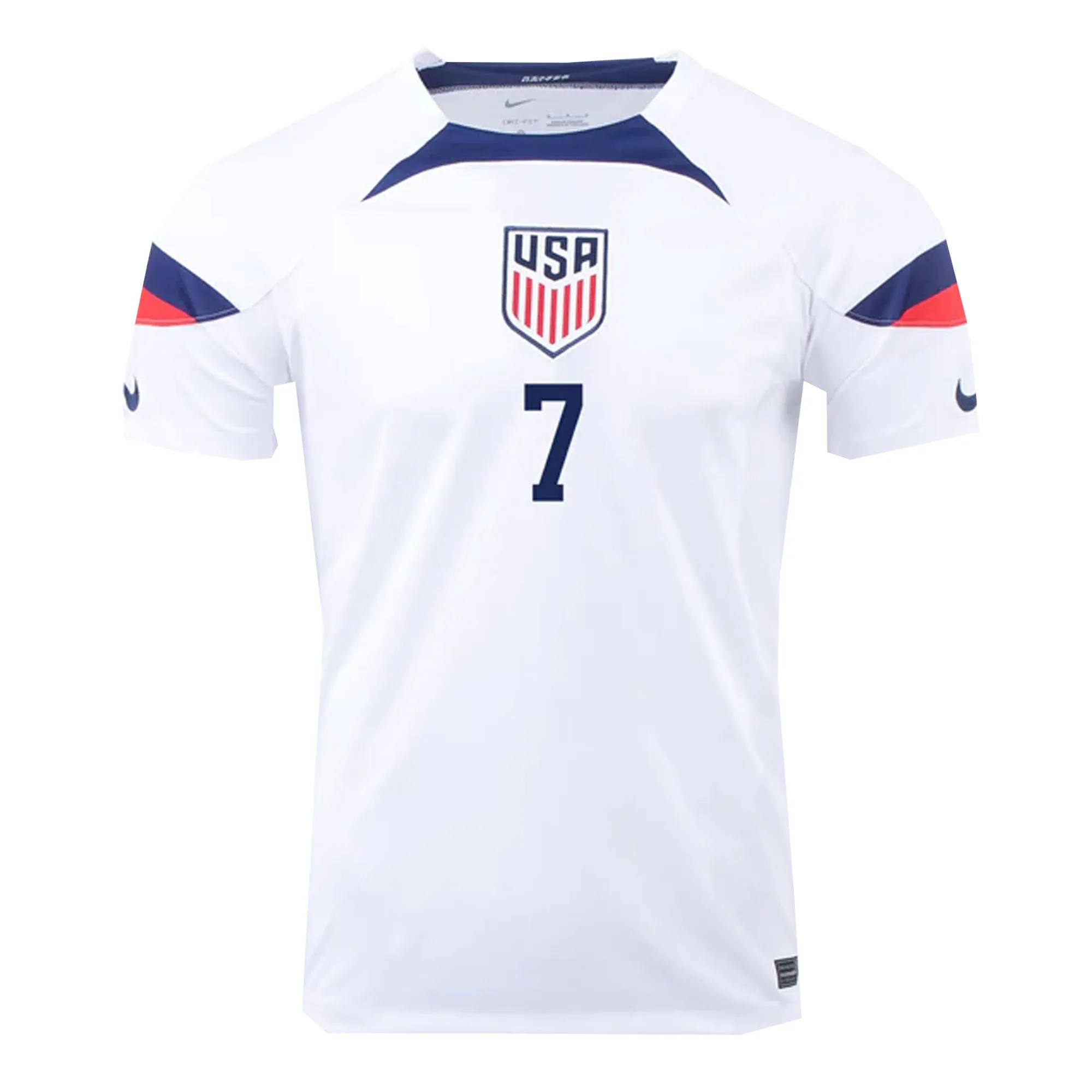 Nike Men's USA 2022/23 Home Jersey w/ Reyna #7 Printing