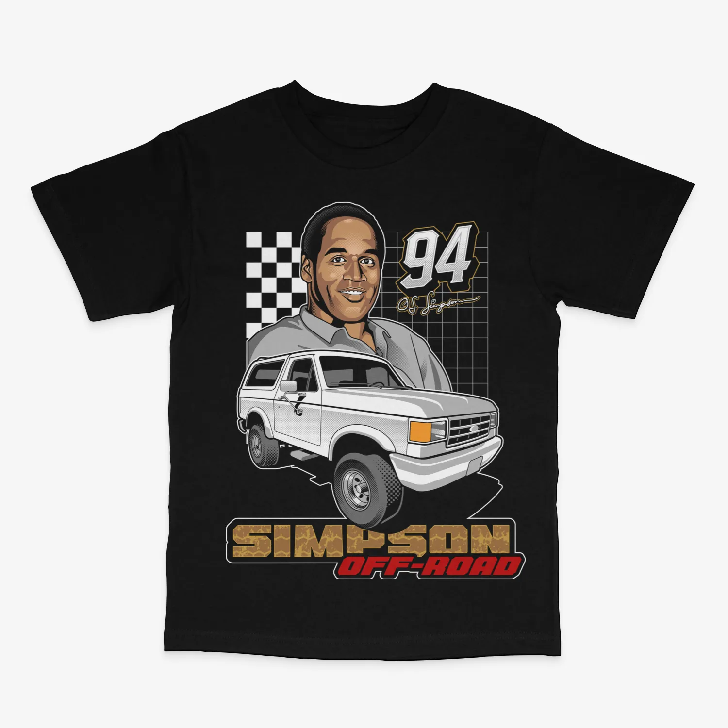 Oj Simpson Racing Black Tee