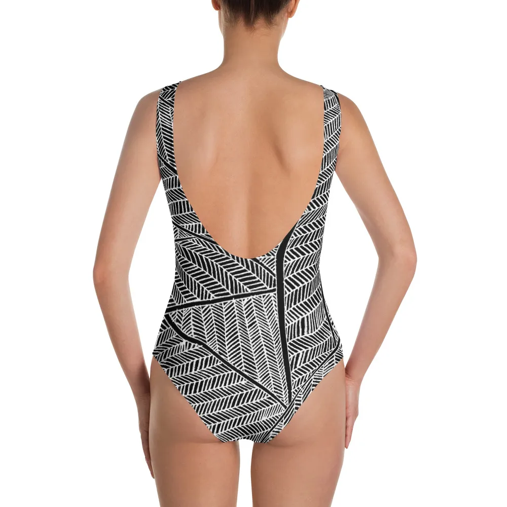 One-Piece Swimsuit Sunlight Under Springs