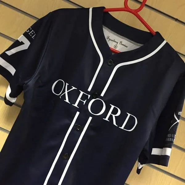 Oxford University Baseball Club Full Button Game Jersey