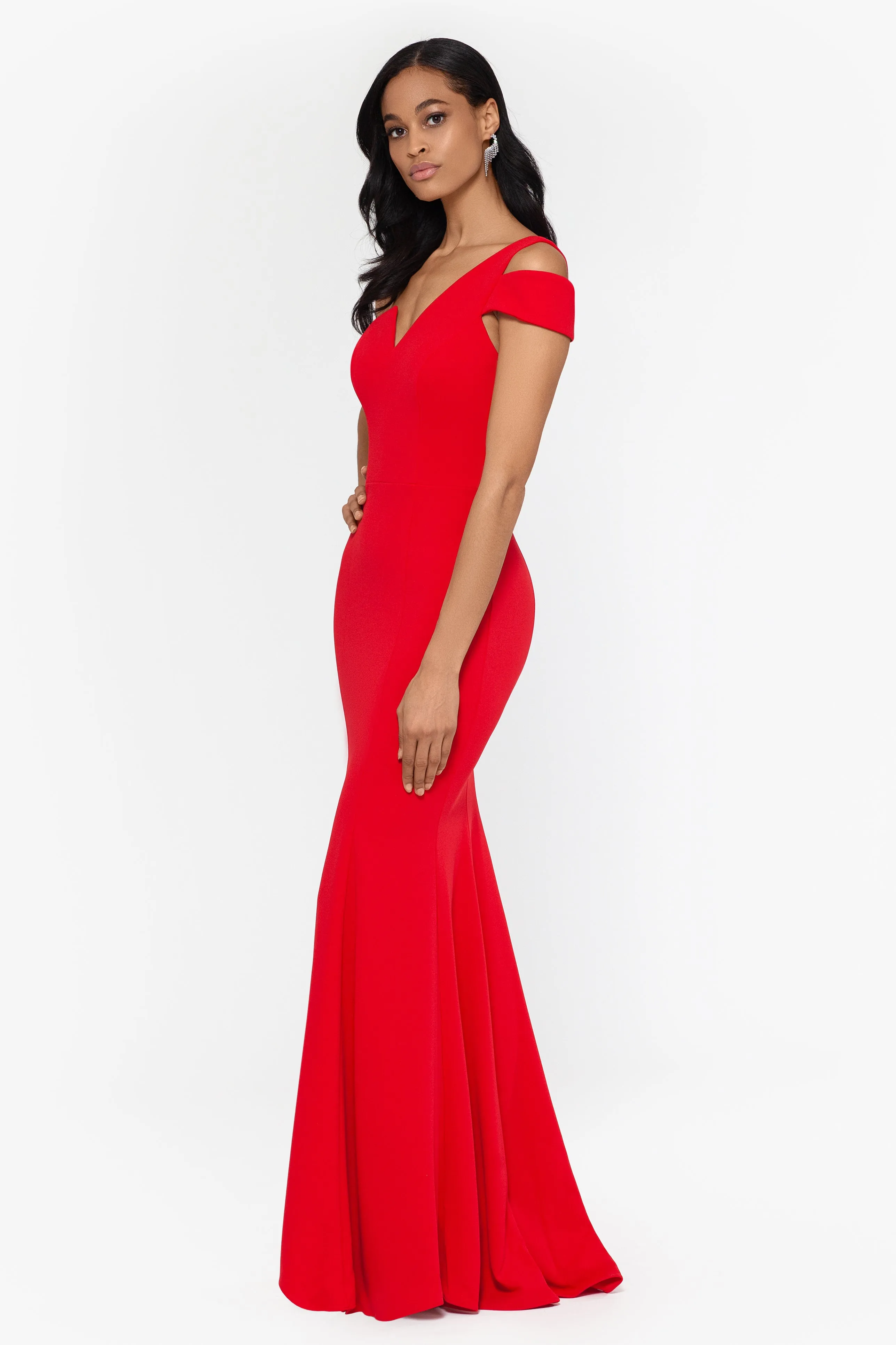 Paulina Cutout One Shoulder Floor Length Gown