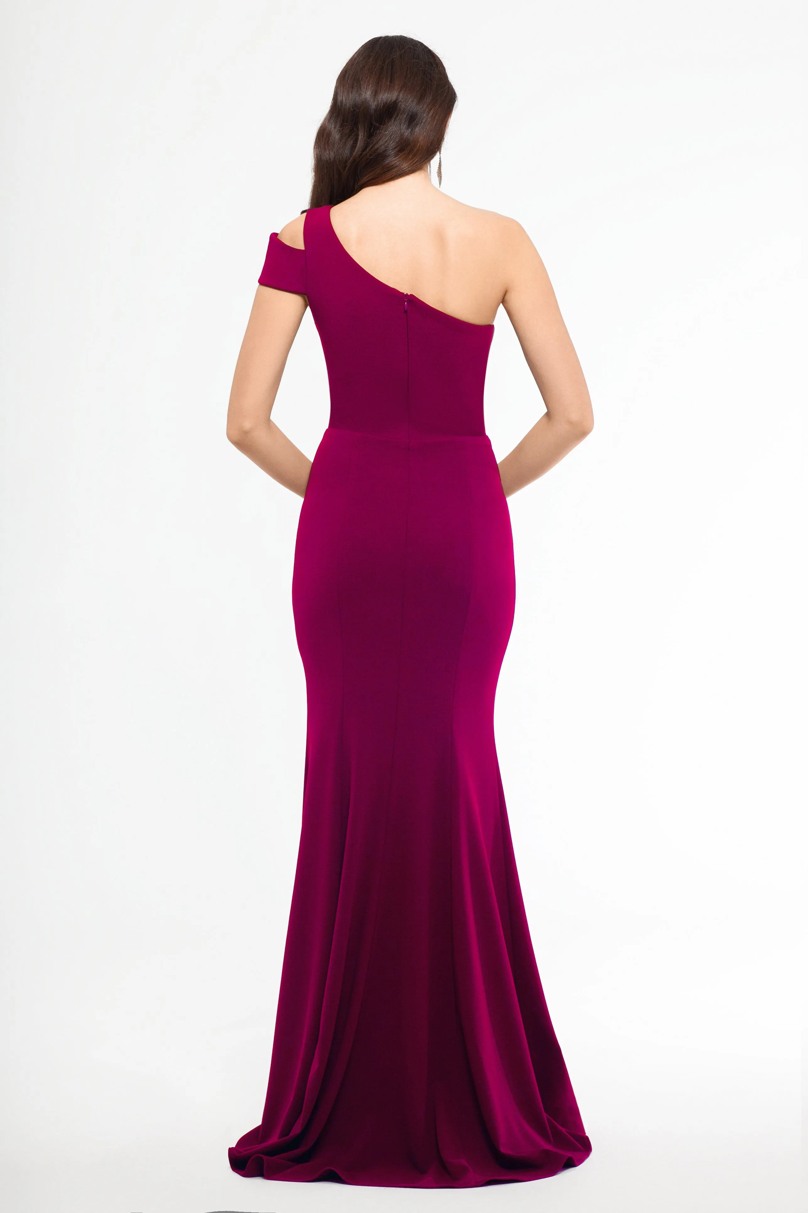 Paulina Cutout One Shoulder Floor Length Gown