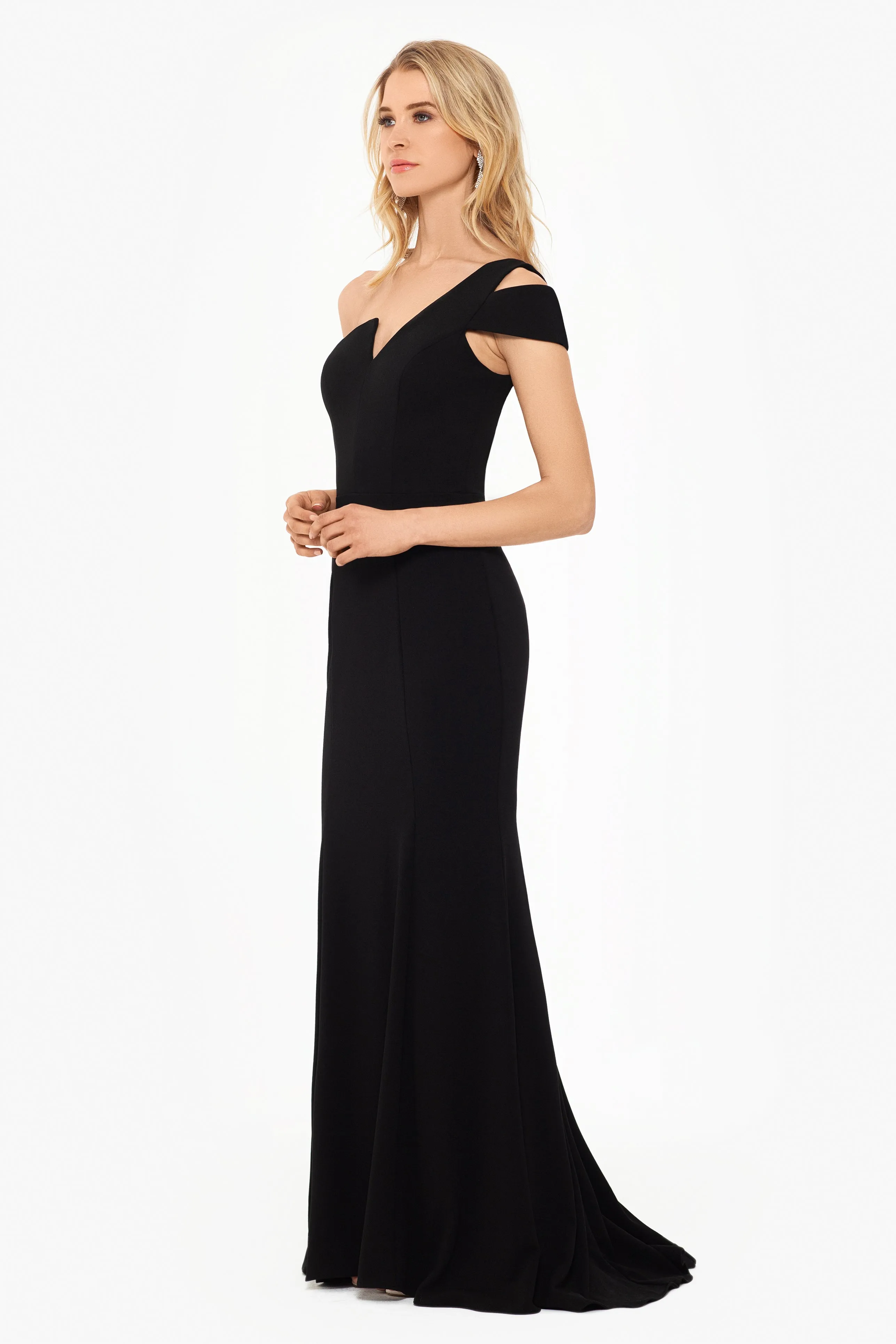 Paulina Cutout One Shoulder Floor Length Gown