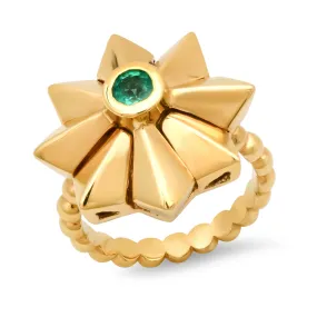 Penacho Green Flower Ring