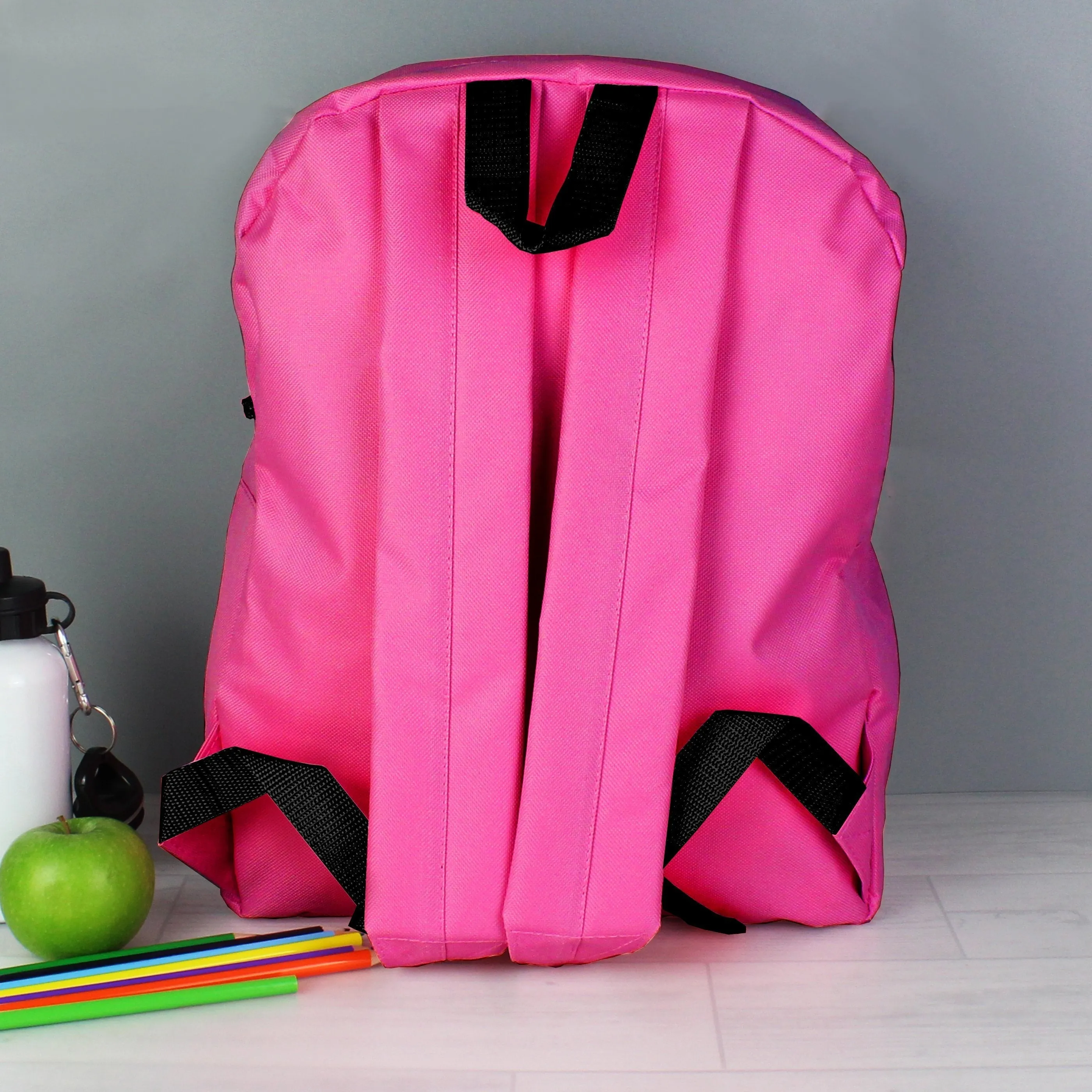 Personalised Star Initial Pink Backpack