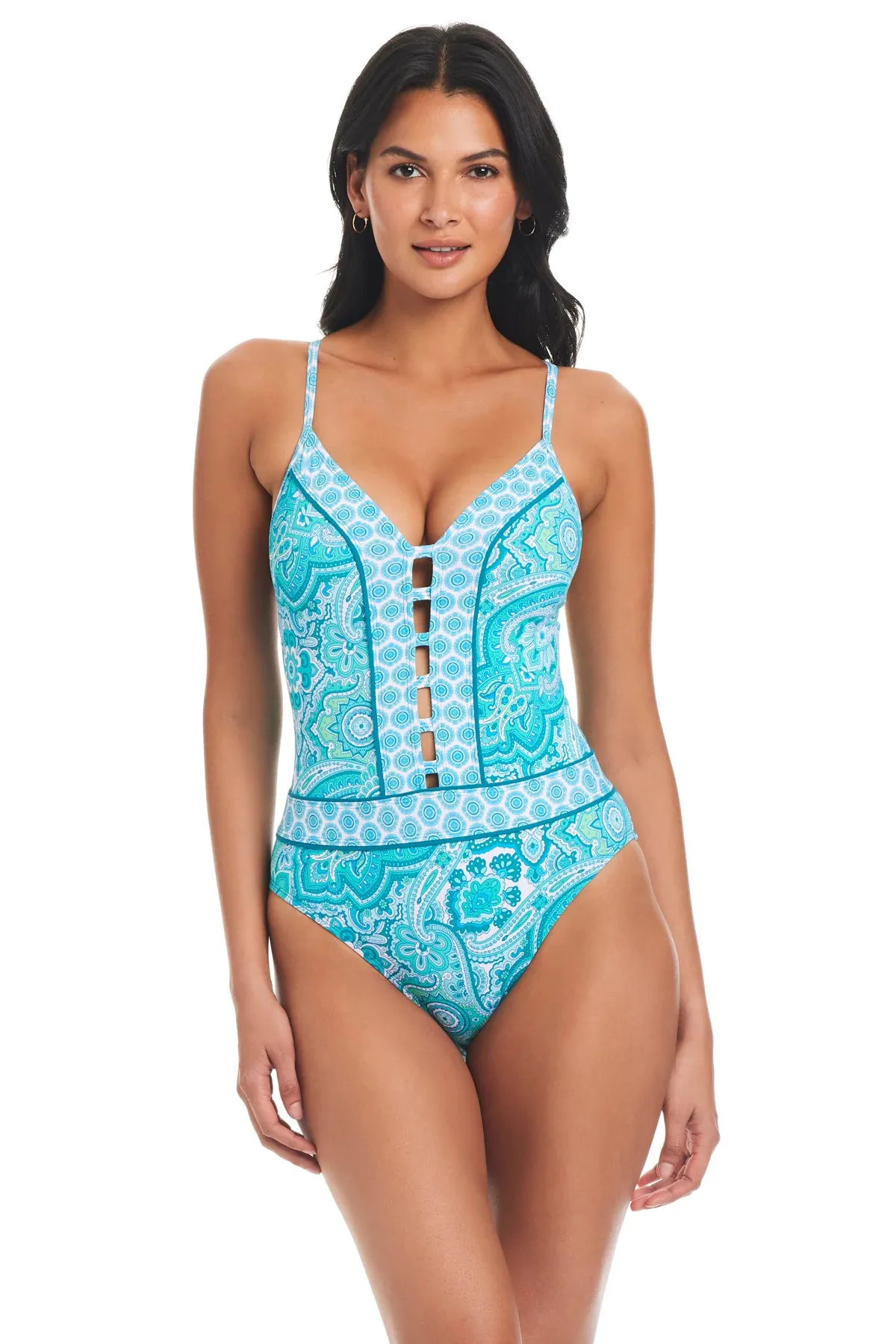 Plunge One Piece Swimsuit