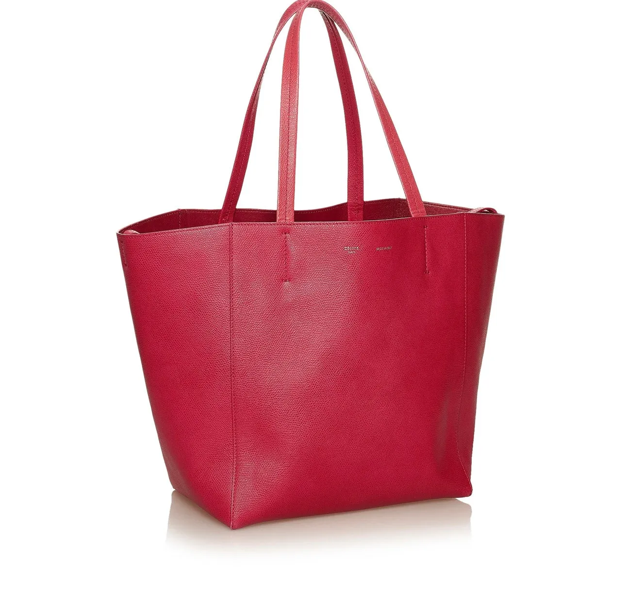 Pre-Owned Celine Horizontal Cabas Leather Tote Bag Pink