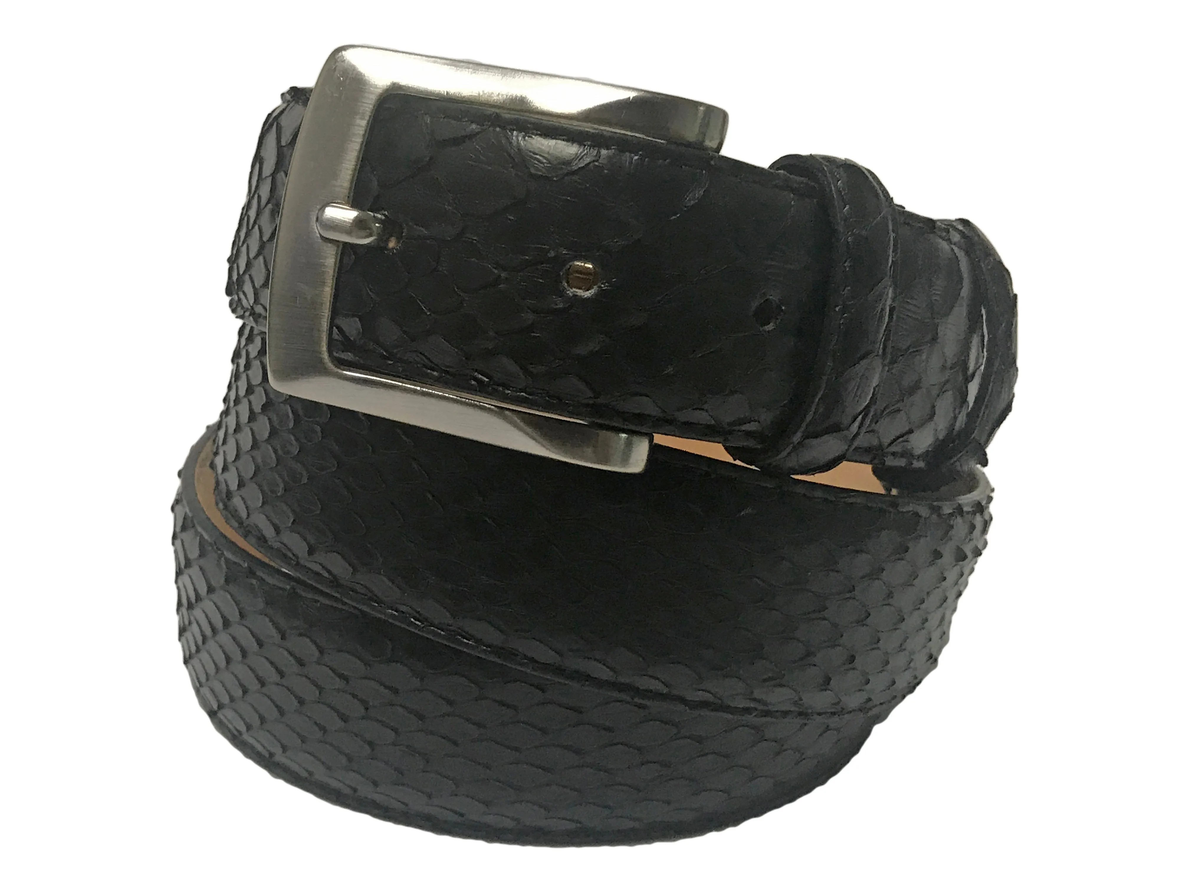 Python Skin Belt Black