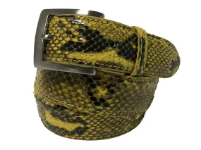 Python Skin Belt Yellow/Black