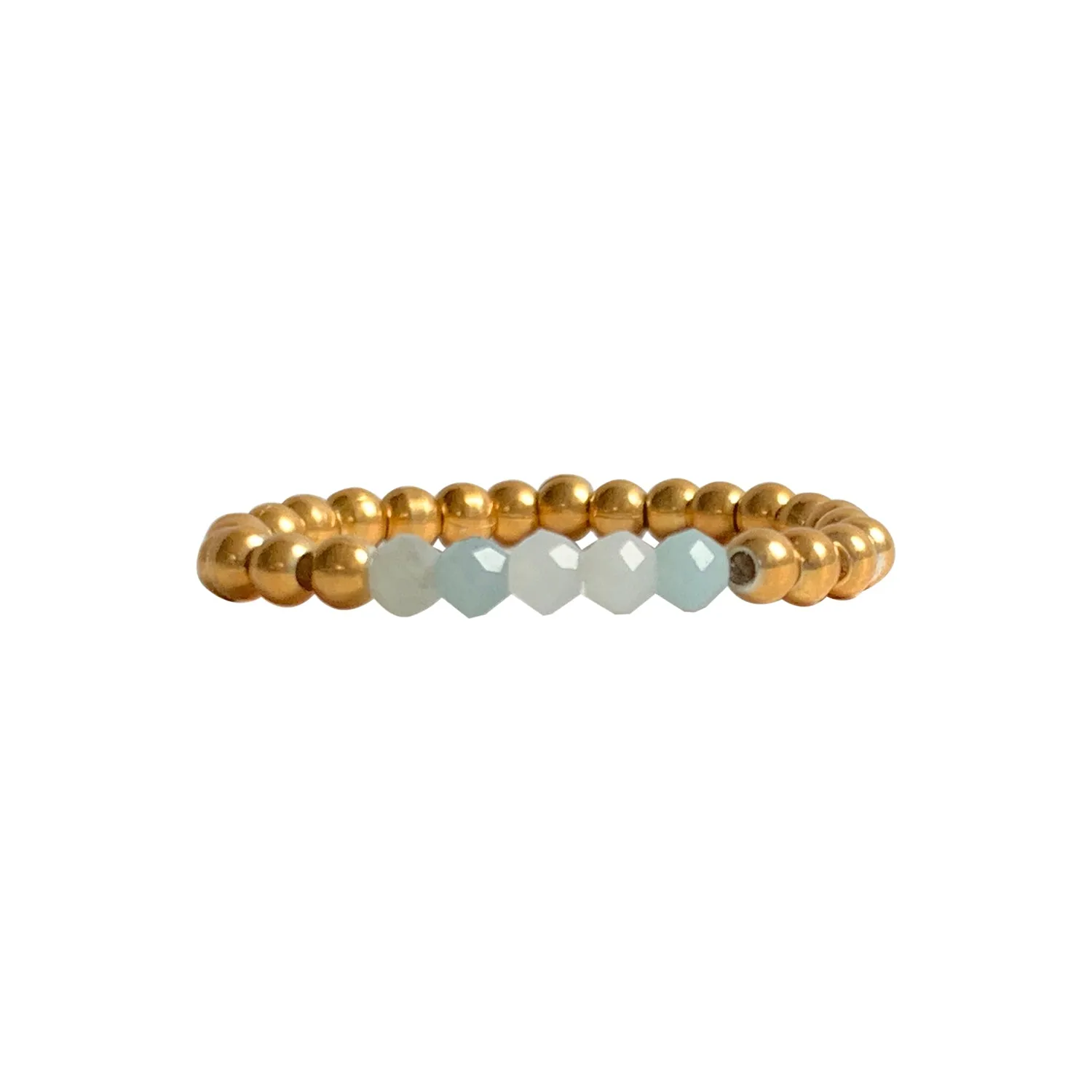 RING 5 STONES AMAZONITE