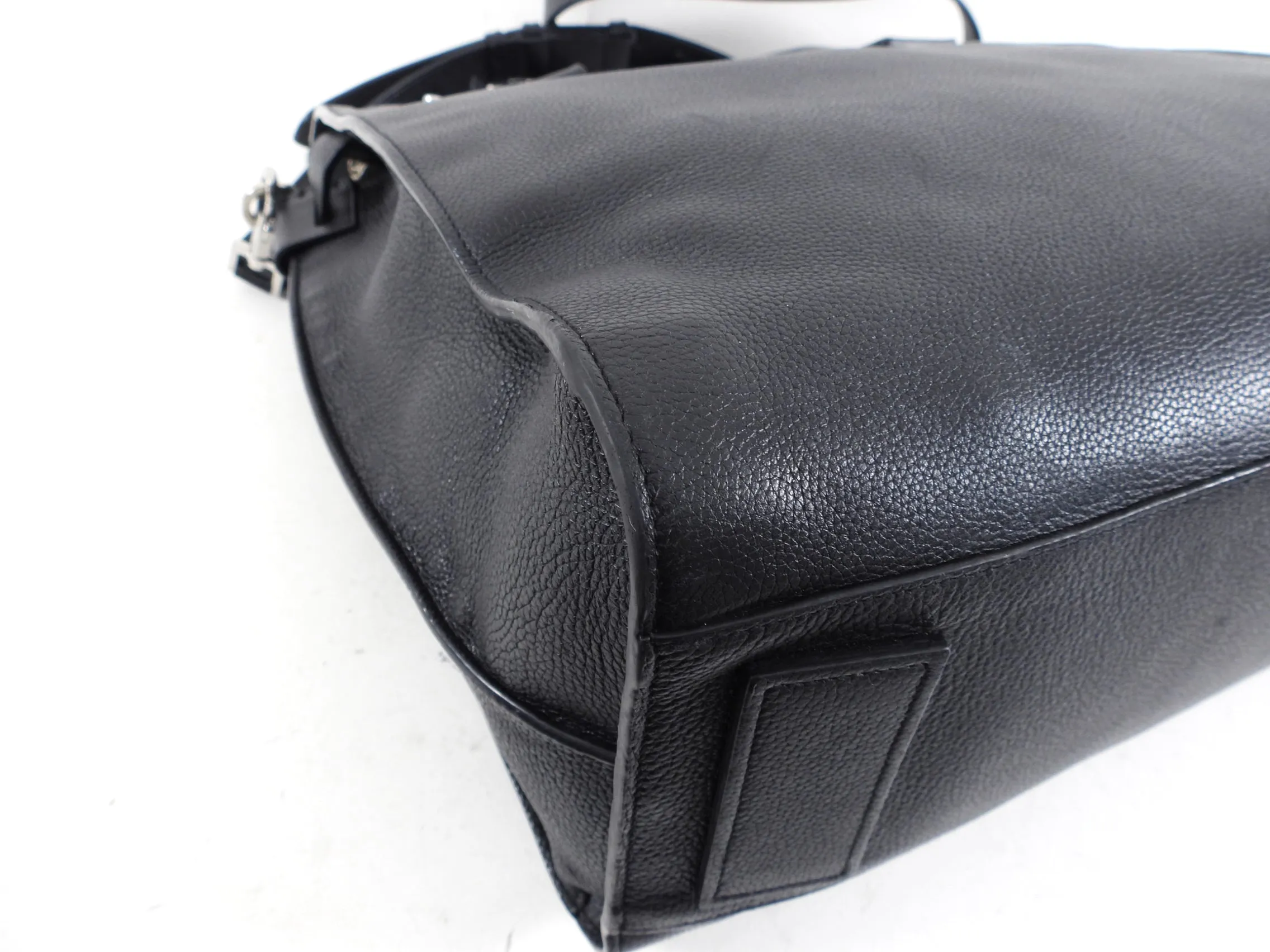 Saint Laurent Black North South Sac de Jour Work Bag