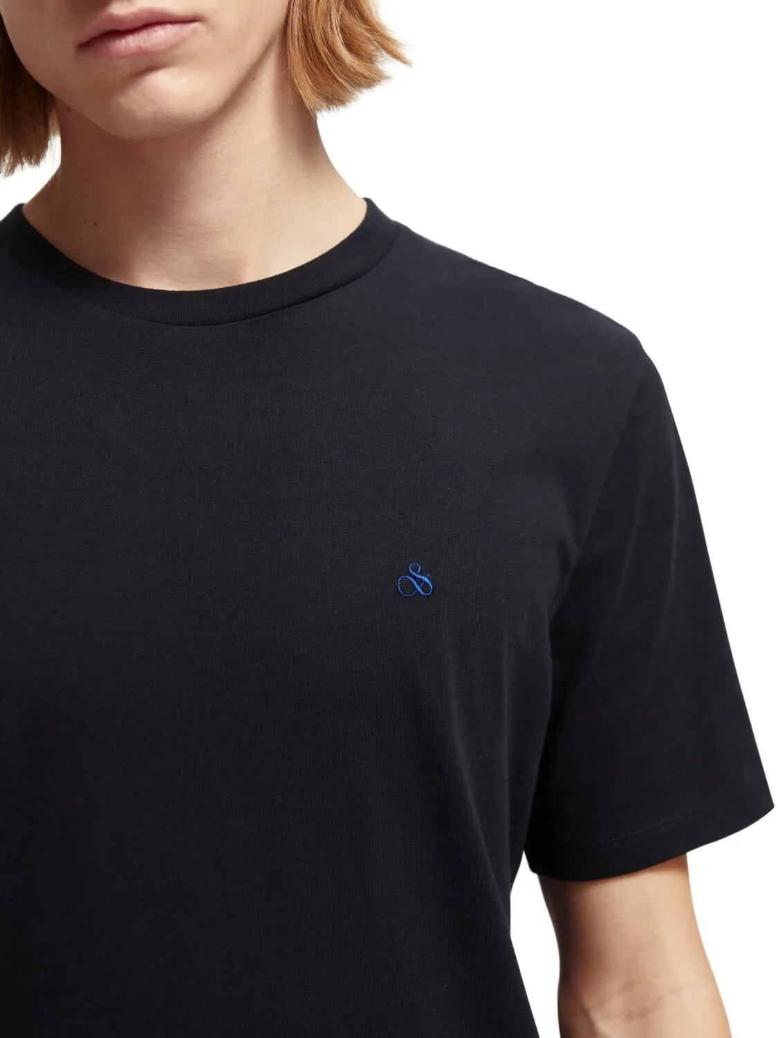 Scotch & Soda - Crewneck Jersey Tee - Black, Navy or White