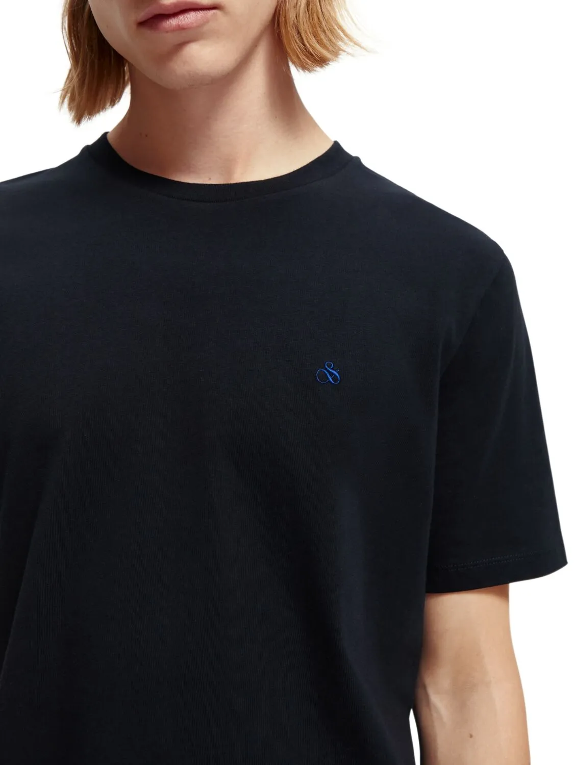 Scotch & Soda - Crewneck Jersey Tee - Black, Navy or White