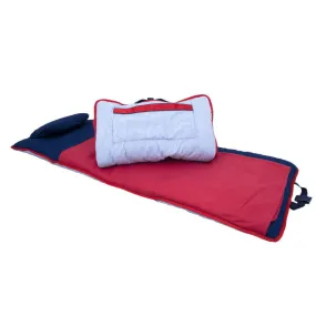 Seersucker Nap Roll - Navy with Red