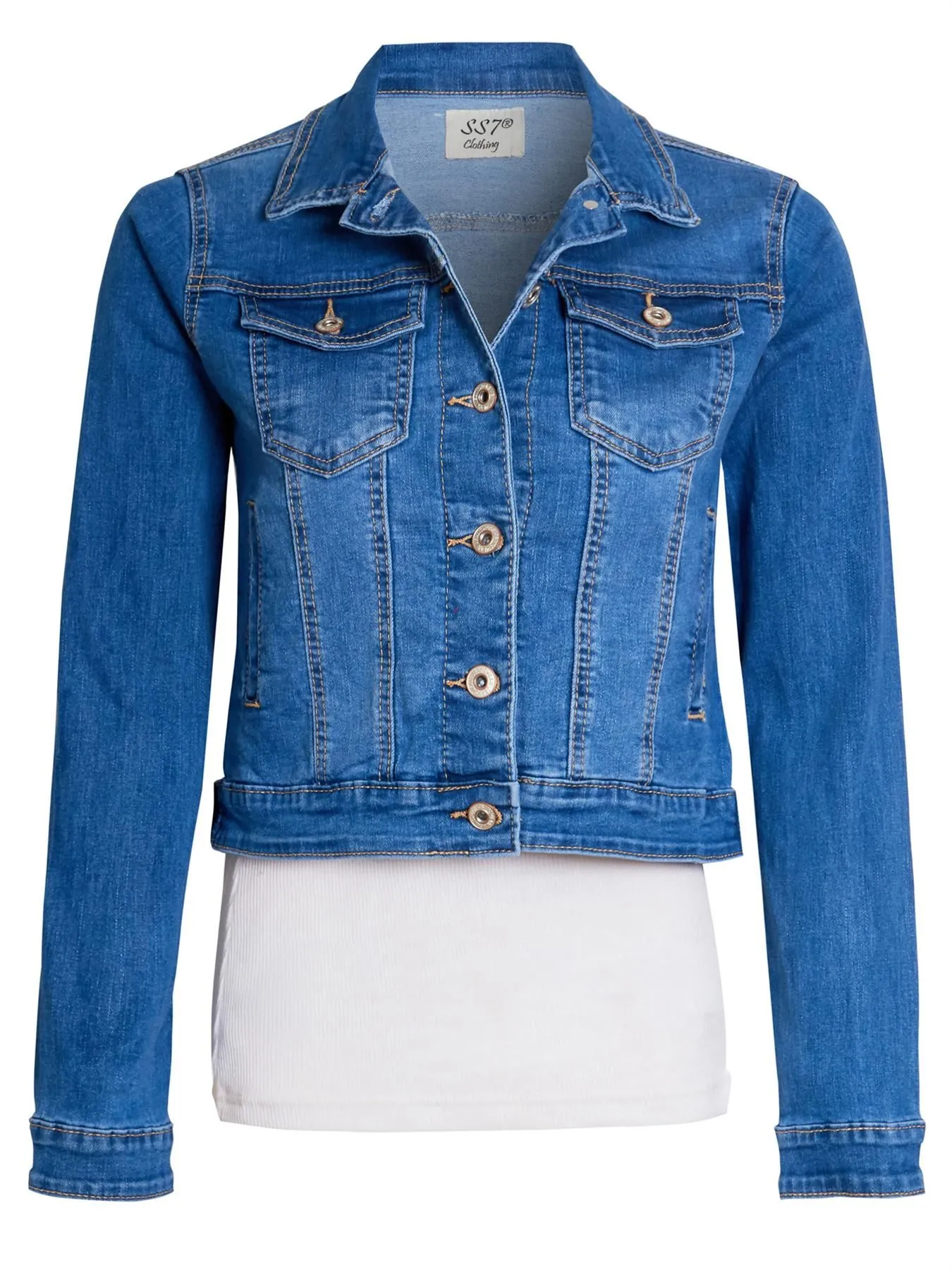 Slim Fit Stretch Denim Jacket, UK Sizes 8 to 16