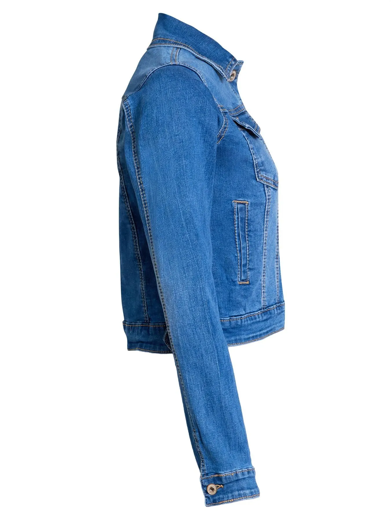 Slim Fit Stretch Denim Jacket, UK Sizes 8 to 16