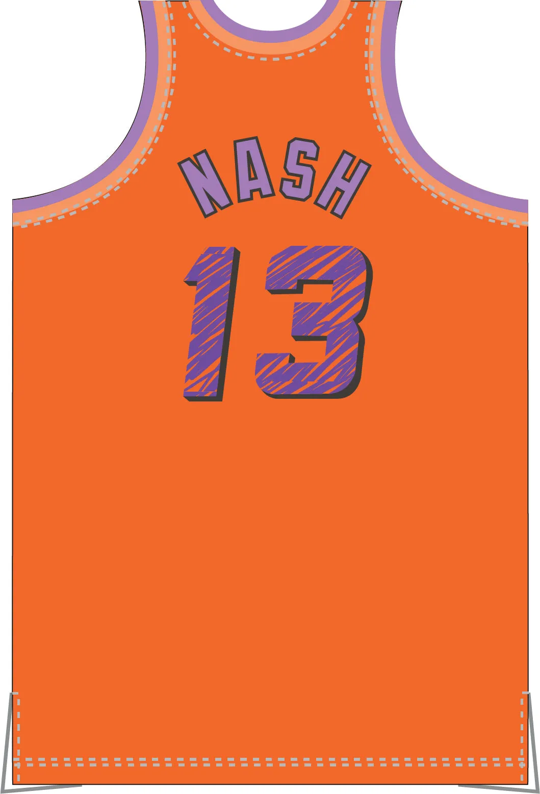 Steve Nash 1996 Phoenix Suns 1996 Phoenix Suns | Orange Swingman Jersey