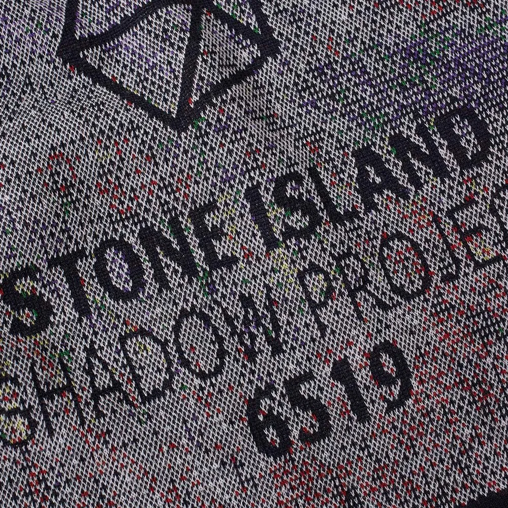 Stone Island Shadow Project Jacquard Wool ScarfBlack & Multi