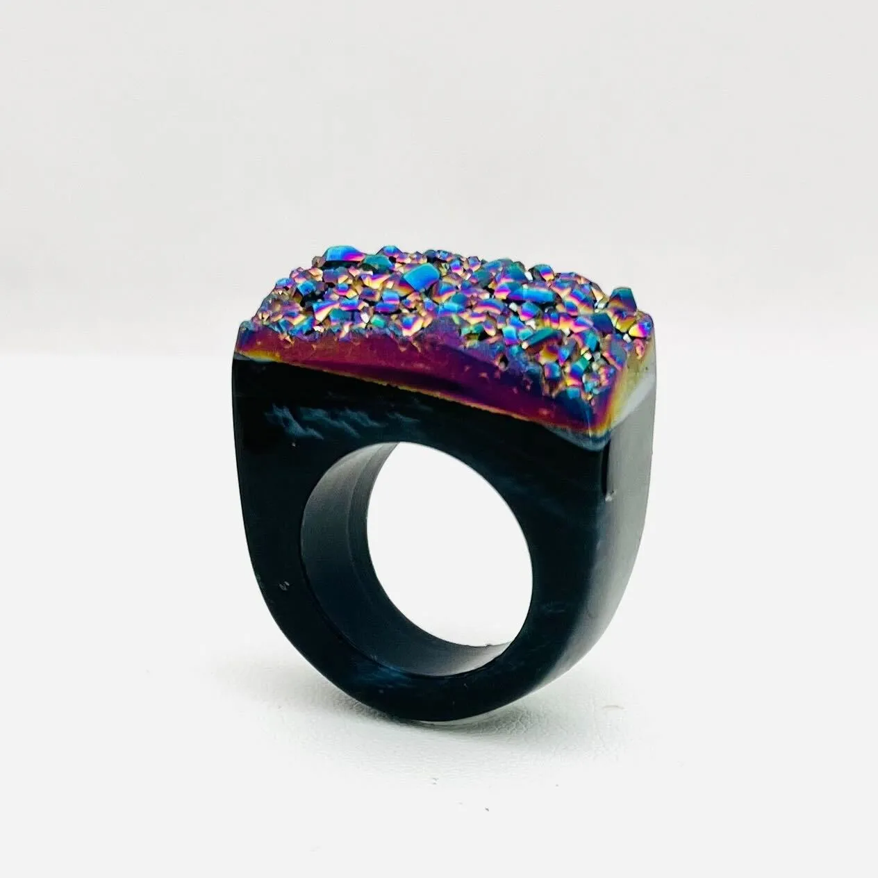 The Gemfire Ring - Midnight Rainbow