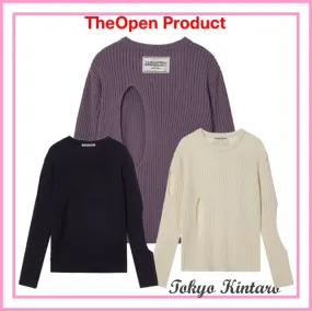 TheOpen Product  |Casual Style Wool Street Style Long Sleeves Logo