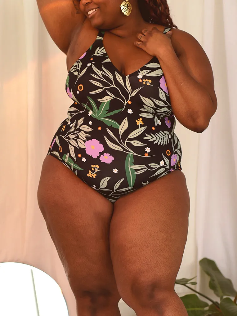 Tropical One Piece Swimsuit