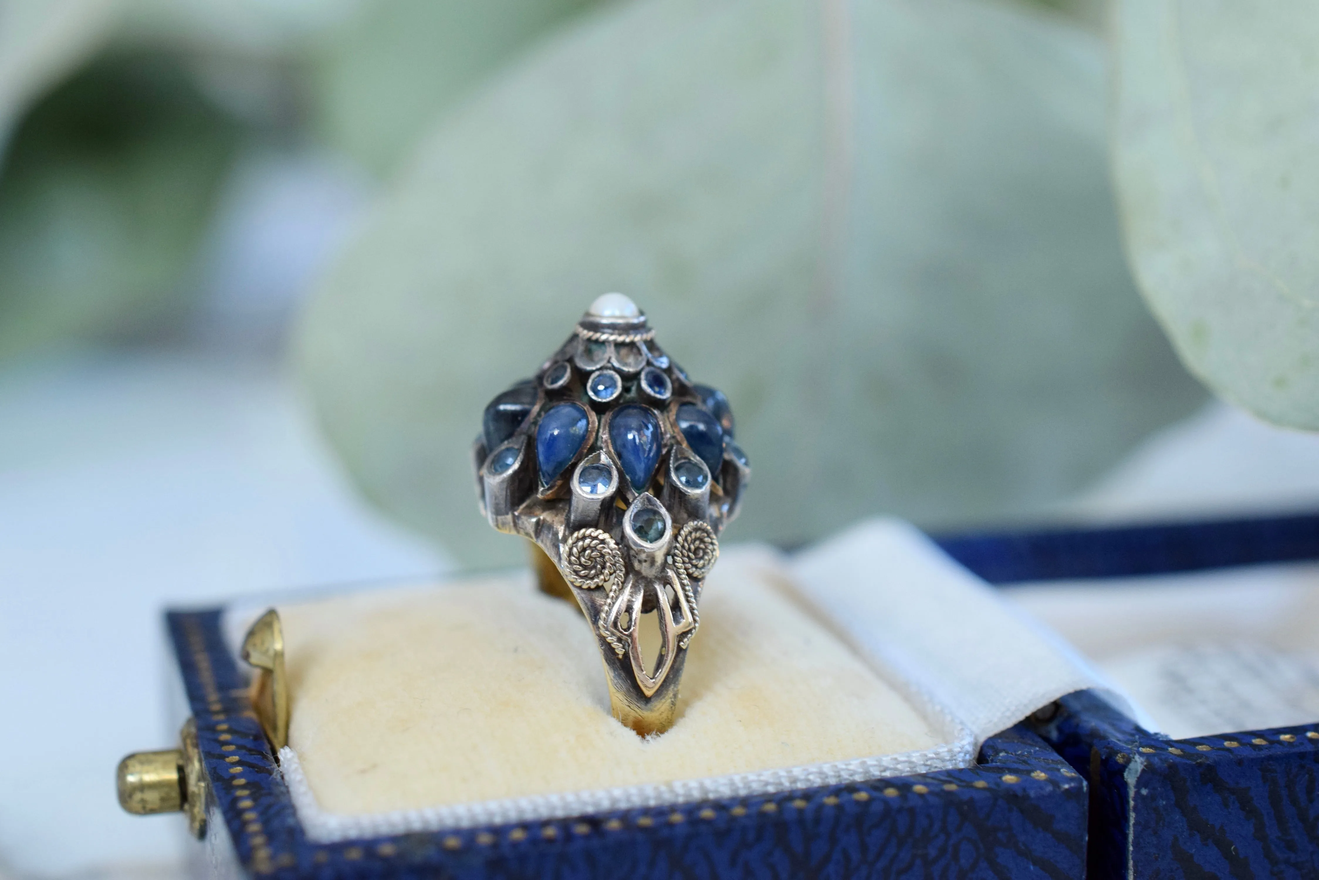 Vintage 1930s Sapphire Princess Ring