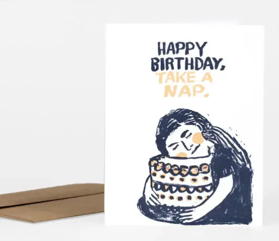 Westland Press - Birthday Nap Card