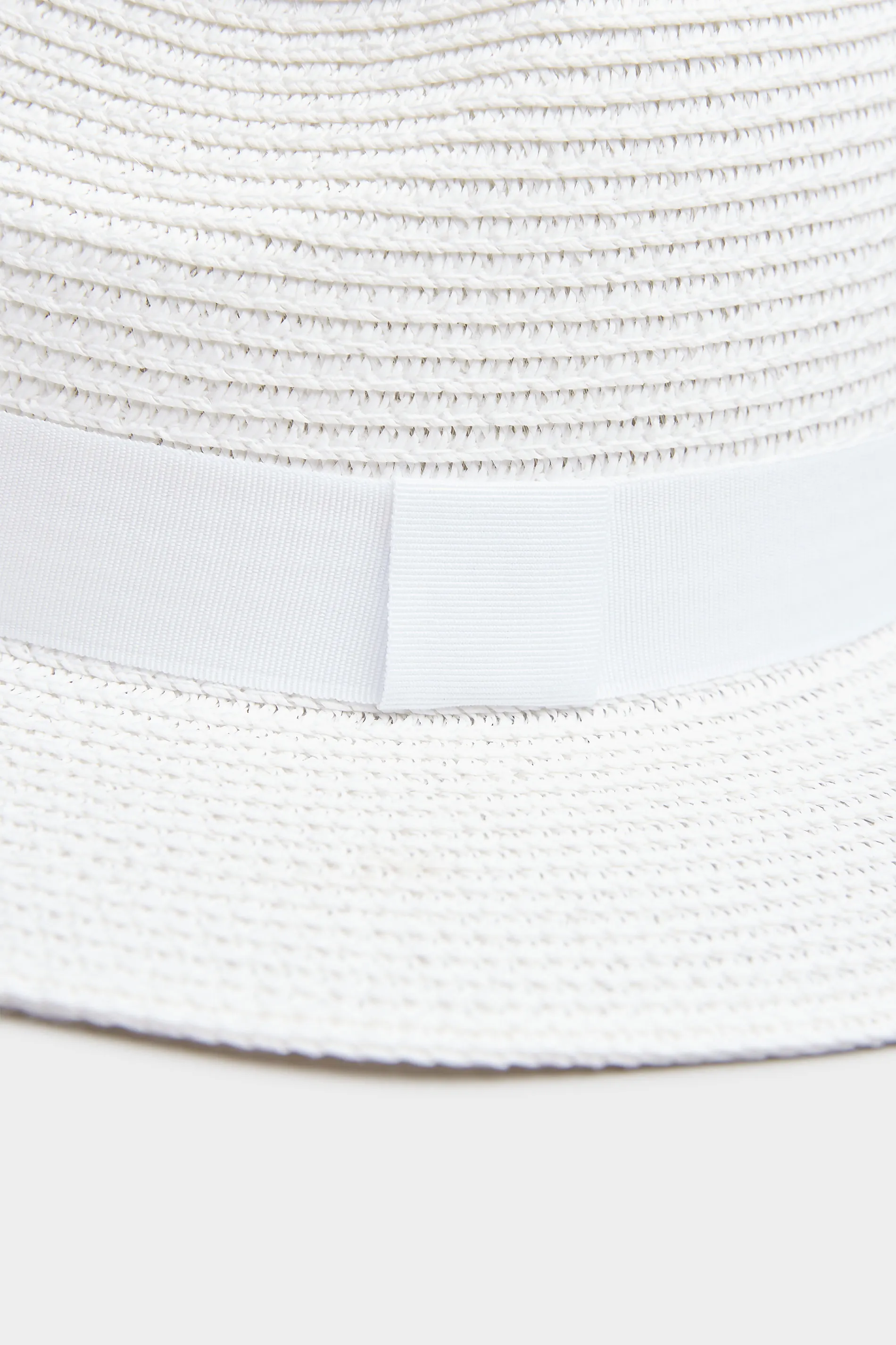 White Straw Fedora Hat