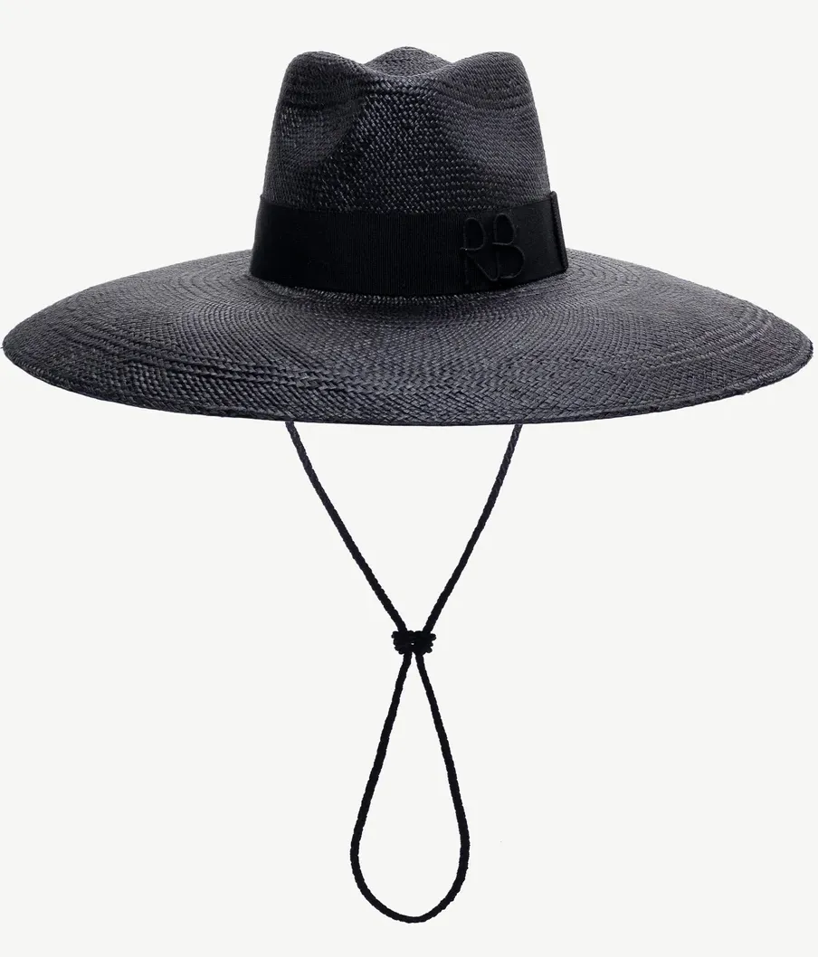 Wide-Brimmed Straw Fedora Hat